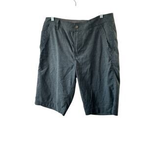 prAna Gray Flat Front 11"  Shorts Men's Size 30 Hemp Blend